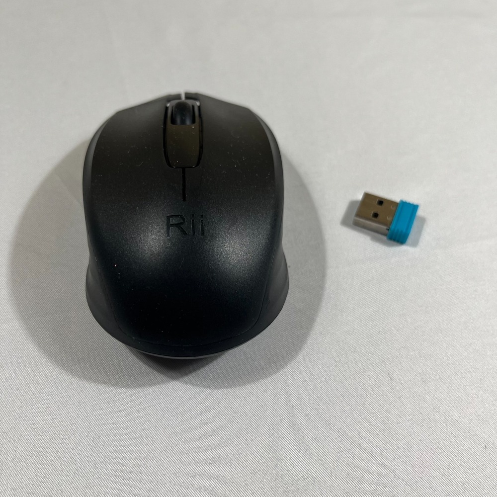 Rii Black 2.4GHz Wireless Optical Mouse with USB Receiver Dongle Computer PC